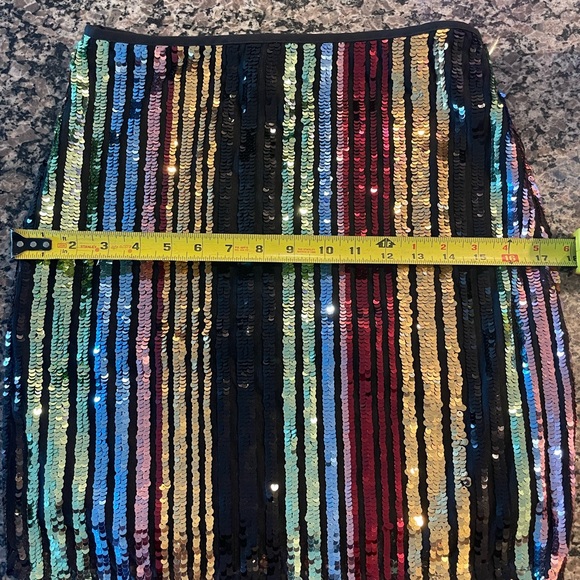 Diffuse Multi-color Sequin Skirt - Picture 5 of 6